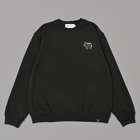 house PRINT sweat 　[BLACK]　HEV-26016