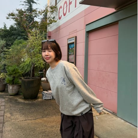 embroidery sweat 　[杢GRAY]　HEV-26015