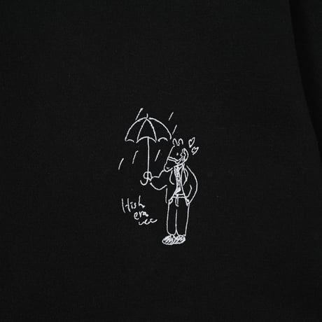 embroidery sweat 　[BLACK]　HEV-26015
