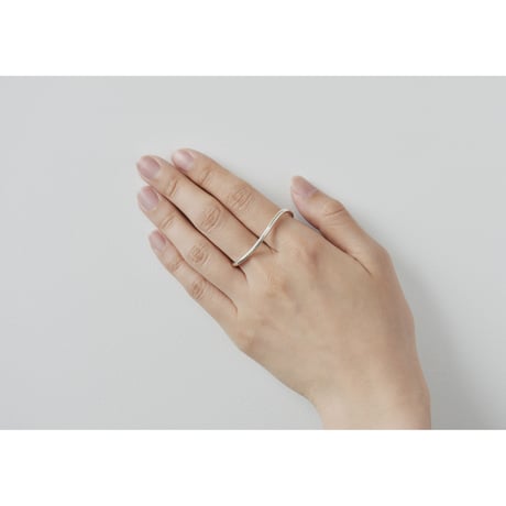 Single Wave Ring L  R-03-YG