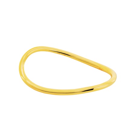 Single Wave Ring L  R-03-YG