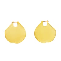 Large Damask Rose Earrings P-43-YG