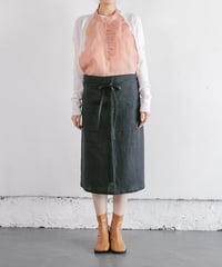 ヨーロピアンリネンが美しいギャルソン/pina グレーブラック　 merchant&mills