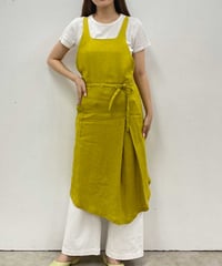 発色が美しいヨーロピアンリネンエプロン /alinaシトラス merchant&mills