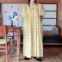 ｔｕｕｌｉ　'yellow ginghamcheck no dress'