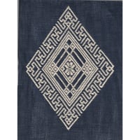ダウンロード販売　図案『梅の花紗綾型囲み』