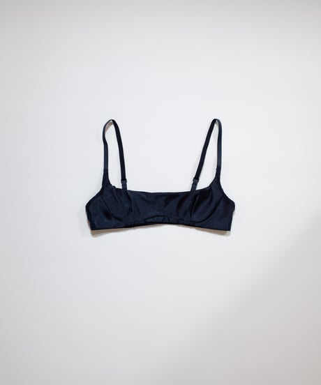 Overneath SATIN BRA 030S in Navy