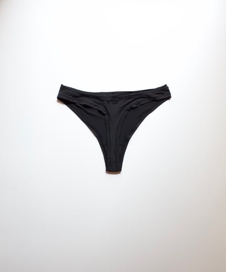 Gabrielle Peco Thong in Black