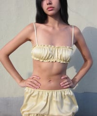 Only Hearts Silk Charmeuse Joey Bralette in Yellow