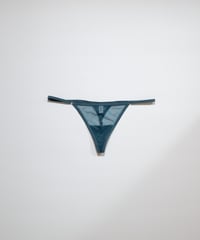 Yasmine Eslami Jeanne Mini Thong in Indigo