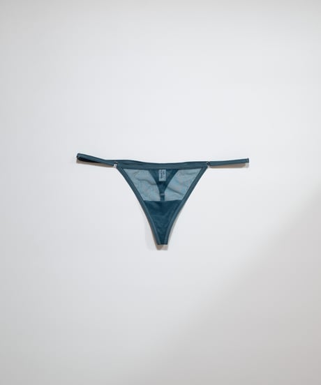 Yasmine Eslami Jeanne Mini Thong in Indigo