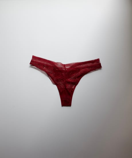 Maddie Lace Panty in Cherry