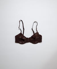 Yasmine Eslami Alexandra Wired Bra in Chestnut