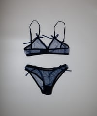 Miss Crofton I'm Yours Navy Bow Bralette Set