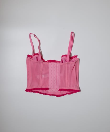 Mesh Bustier in Pink