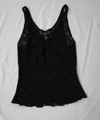 Only Hearts Stretch Lace Vintage Tank in Black