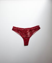 Maddie Lace Panty in Cherry