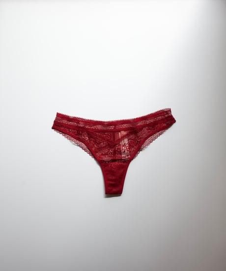 Maddie Lace Panty in Cherry