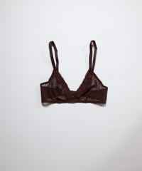 Yasmine Eslami Alexandra Soft Bra in Chestnut