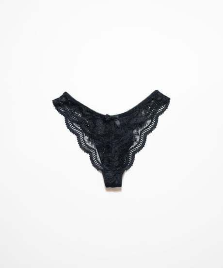 <再入荷>Peco Bra Black Thong Set
