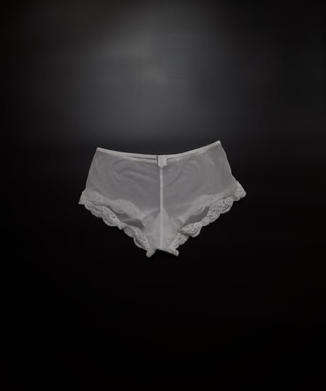 Only Hearts Tulle Lace Boy Brief in White