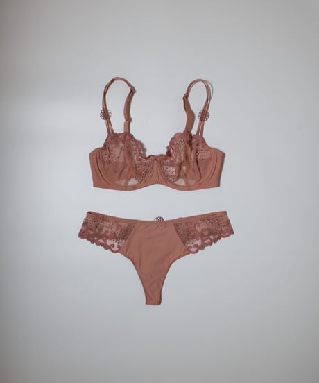 Simone Perele Delice Half Cup Bra in Smokey Pink