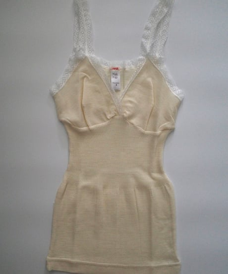 HAZE WOOL SILK CAMISOLE WITH CUP IVORY