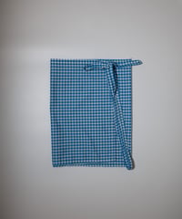 Miss Crofton Gingham Wrap Skirt in Blue