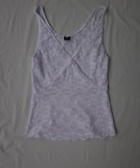 Only Hearts Stretch Lace Vintage Tank in White