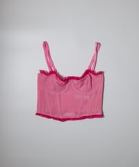 Mesh Bustier in Pink