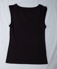 KYE RECLINE BATEAU SLEEVELESS in Black