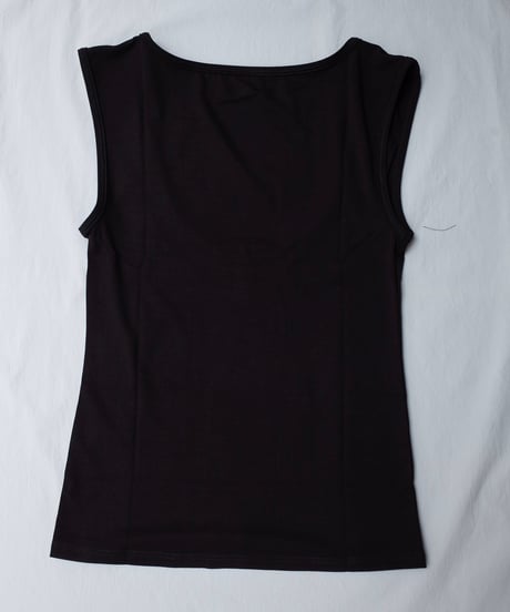 KYE RECLINE BATEAU SLEEVELESS in Black