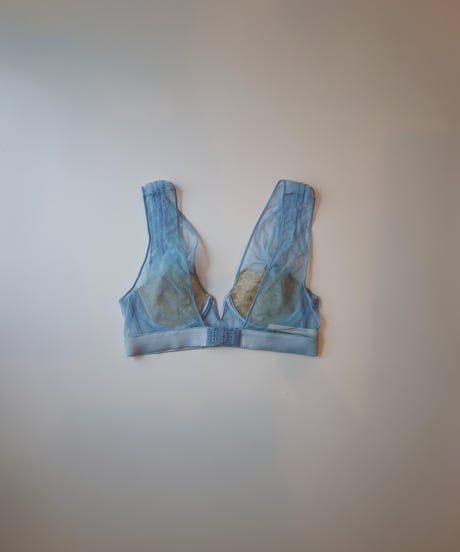 I.D. Sarrieri Underwired Traiangle Bra in Blue/Gold