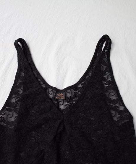 Only Hearts Stretch Lace Vintage Tank in Black