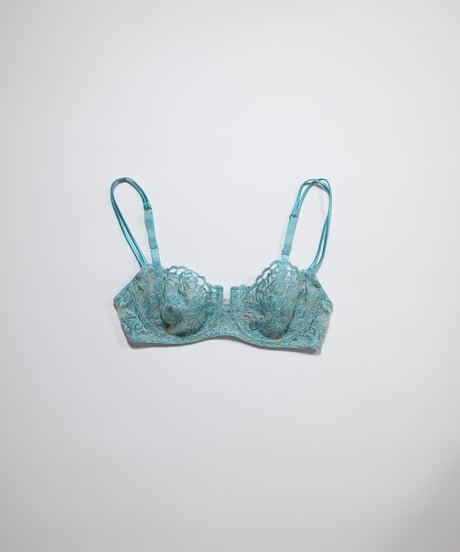 I.D. Sarrieri Lace Balconette Bra in Aquamarine