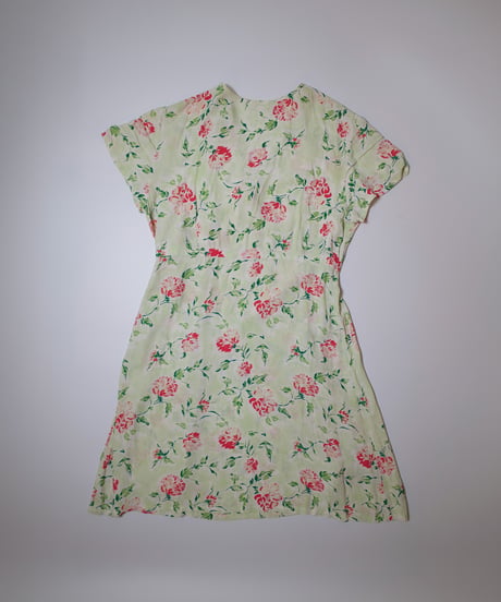 Vinatge Flower Wrap Dress