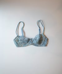 I.D. Sarrieri Lace Balconette Bra in Ice Blue