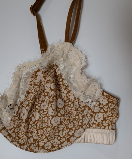 Wire Bra in Flower Ginger