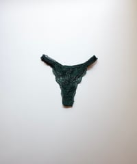 Zermatt Alice Thong in Forest Green