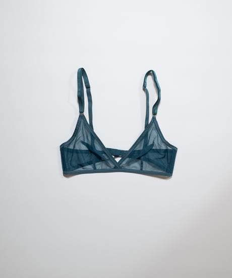 Yasmine Eslami Jeanne Soft Bra in Indigo