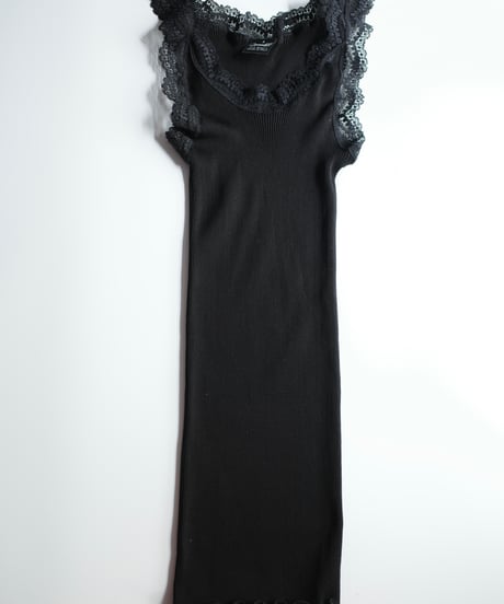Oscalito FILO SCOZIA Cotton Tanktop in Black