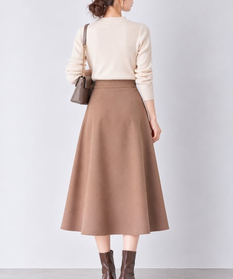 pleats wrap skirt