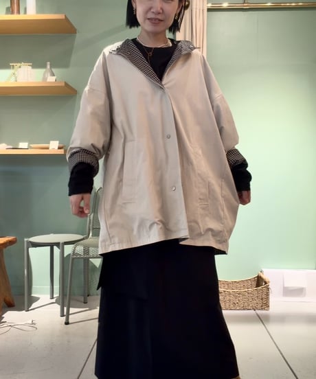 dual face check coat