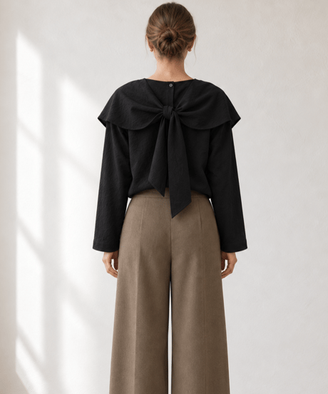 drape cape blouse