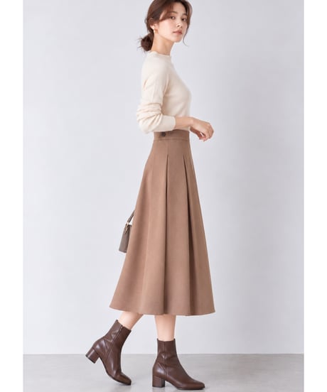 pleats wrap skirt