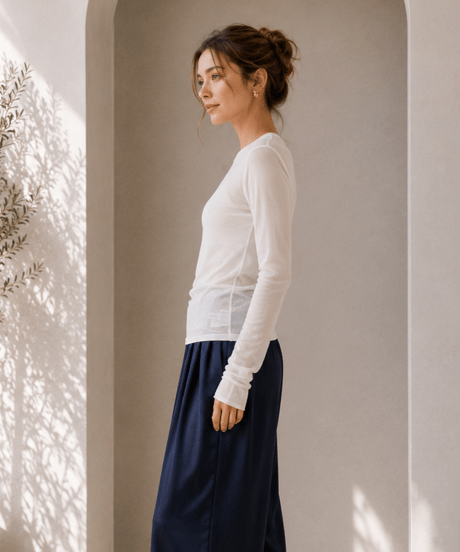 center seam long tee