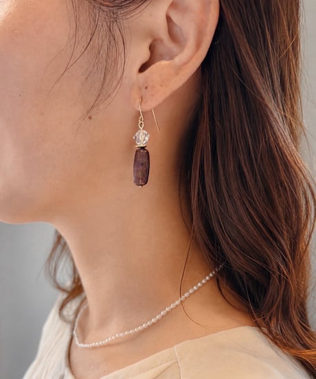 Acrylic Stone Drop Pierce / アクリルストーンドロップピアス