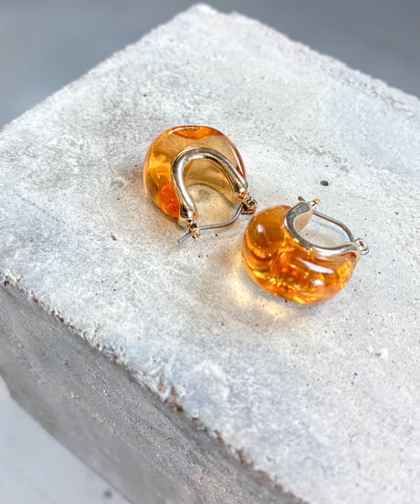 Amber Clear Pierce / アンバークリアピアス