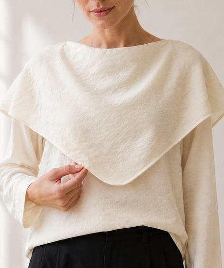 drape cape blouse