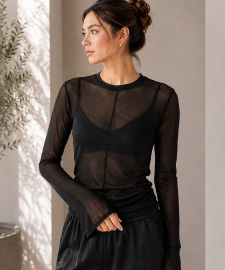 center seam long tee